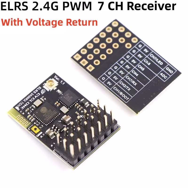 Elrs 2.4G PWM ตัวรับสัญญาณ7CH  - Rc Helicopter Battery บทวิจารณ์และราคา